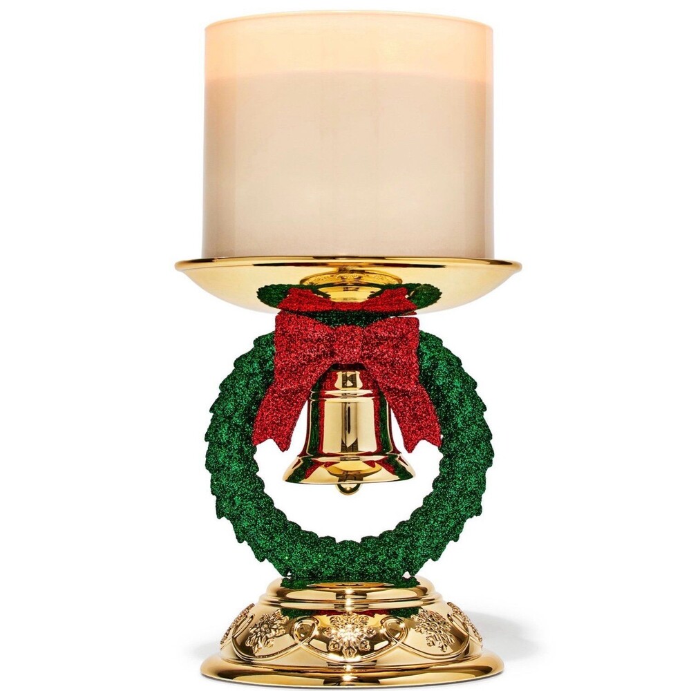 Christmas wreath candle stand